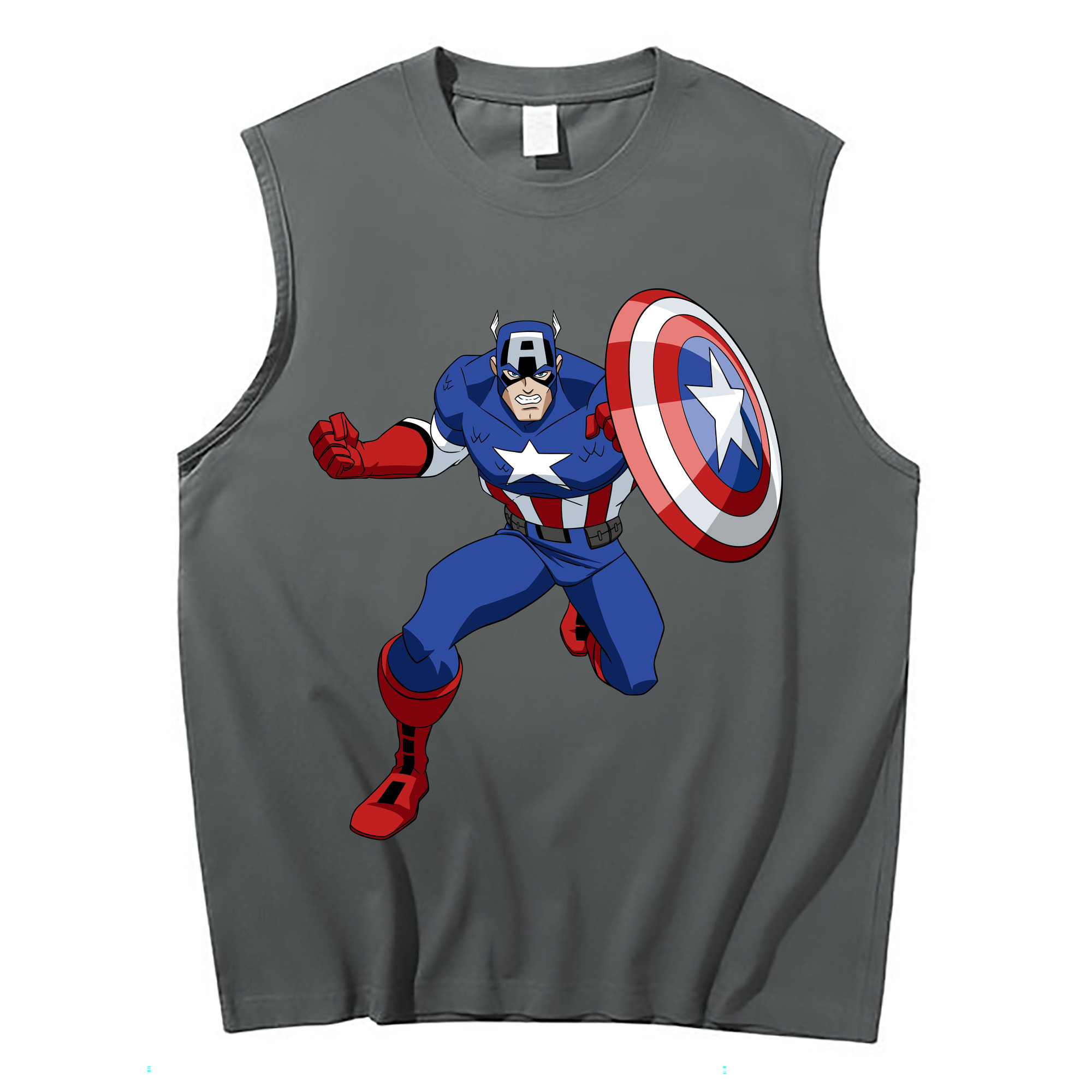 （画像用） アベンジャーズ The Avengers コットン100％タンクトップ（フロントプリント）